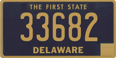 DE license plate 33682