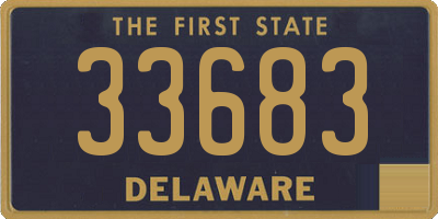 DE license plate 33683