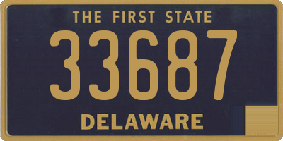 DE license plate 33687