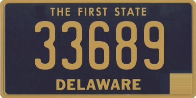 DE license plate 33689