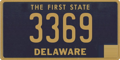 DE license plate 3369