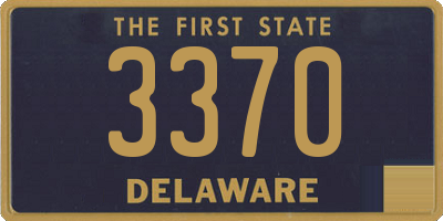 DE license plate 3370