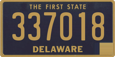 DE license plate 337018