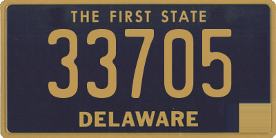 DE license plate 33705