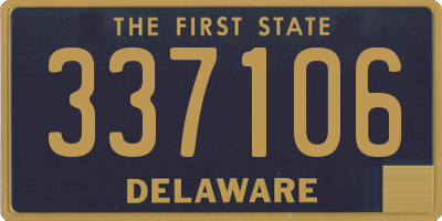 DE license plate 337106