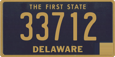 DE license plate 33712