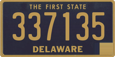 DE license plate 337135