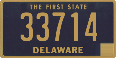 DE license plate 33714