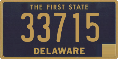 DE license plate 33715