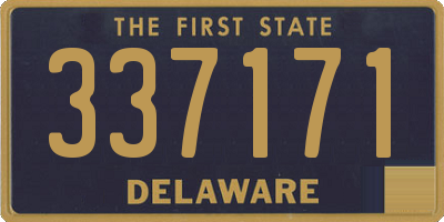 DE license plate 337171