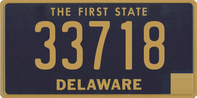 DE license plate 33718