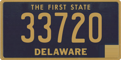 DE license plate 33720