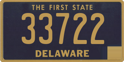 DE license plate 33722