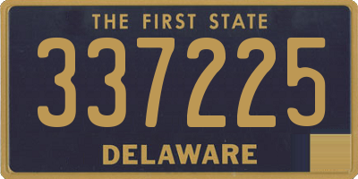 DE license plate 337225