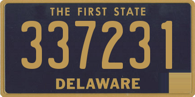 DE license plate 337231