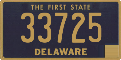 DE license plate 33725