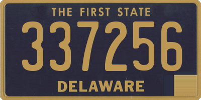 DE license plate 337256