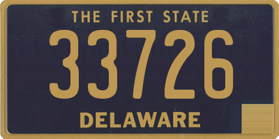 DE license plate 33726