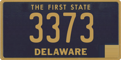 DE license plate 3373