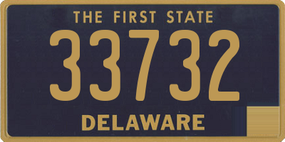 DE license plate 33732