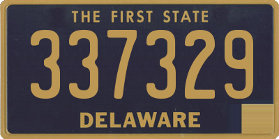 DE license plate 337329