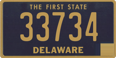 DE license plate 33734