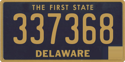 DE license plate 337368
