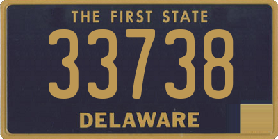 DE license plate 33738