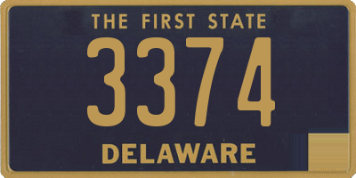 DE license plate 3374