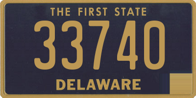 DE license plate 33740