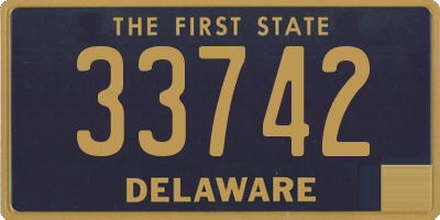 DE license plate 33742