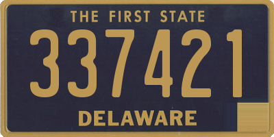 DE license plate 337421
