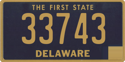 DE license plate 33743