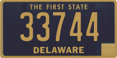 DE license plate 33744