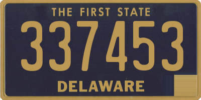 DE license plate 337453
