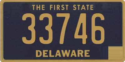 DE license plate 33746