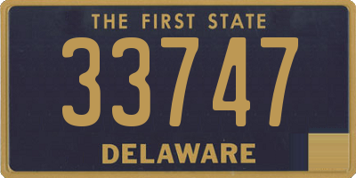 DE license plate 33747