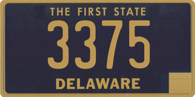 DE license plate 3375