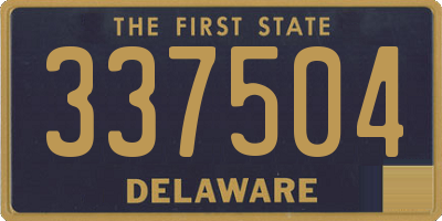 DE license plate 337504
