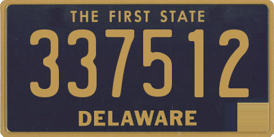 DE license plate 337512