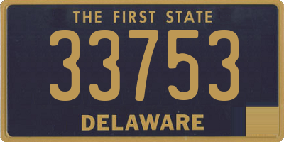 DE license plate 33753