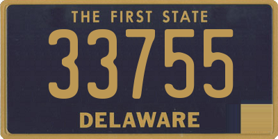 DE license plate 33755