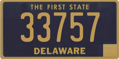 DE license plate 33757