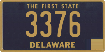 DE license plate 3376