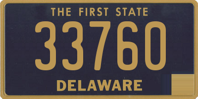 DE license plate 33760