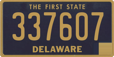 DE license plate 337607