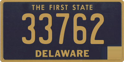 DE license plate 33762