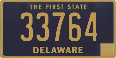 DE license plate 33764