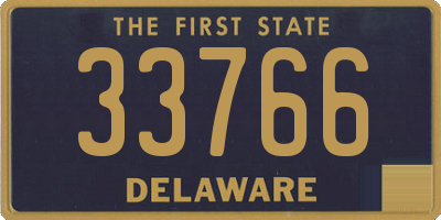 DE license plate 33766