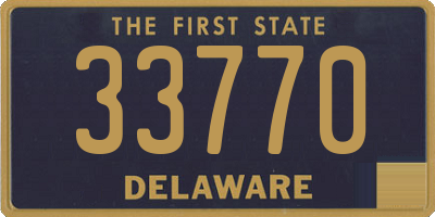 DE license plate 33770